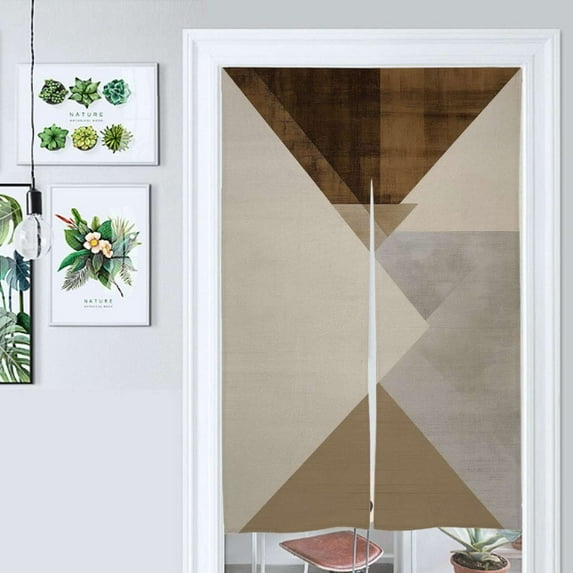 Abstract Geometric Neutral Design Door Curtain Nordic Living Room DoorCurtain Porch Partition Curtain Kitchen Rative Half Curtain