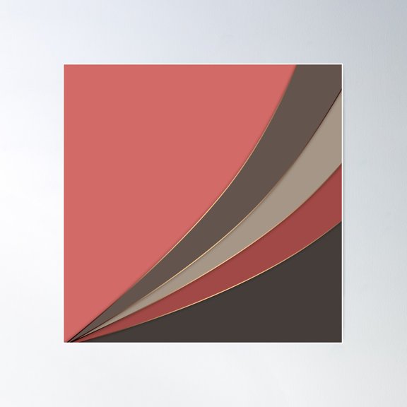 Abstract Geometric Pattern 3 Poster Wall Art, Modern Wall Decor For Living Room Bedroom, 30x30 UNFRAMED