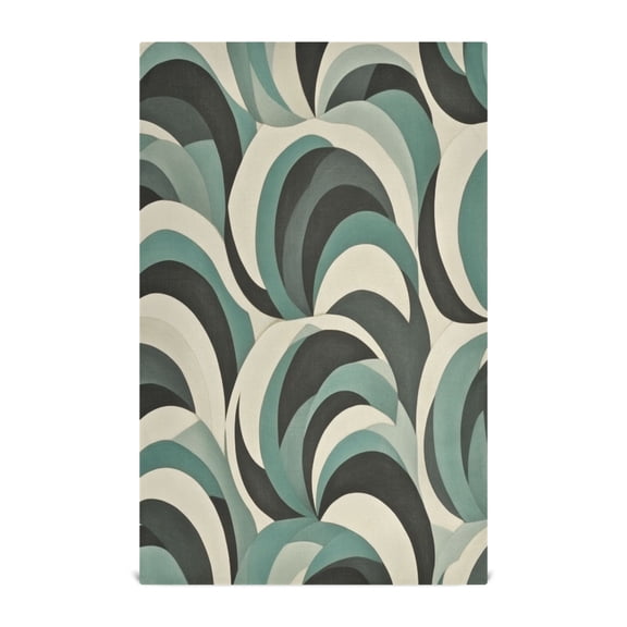 Abstract Geometric Pattern Decorative Waffle Towel Kitchen Dishcloth 28x18in Multi-Use Tea Towel