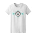 thumbnail image 1 of Abstract Geometric Pattern T-Shirt Women -Image by Shutterstock, Female Small, 1 of 2