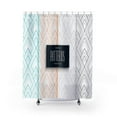 thumbnail image 1 of Abstract Geometric Patterns Premium 71"x74" Waterproof Shower Curtain for Stylish Bath Decor, 1 of 2