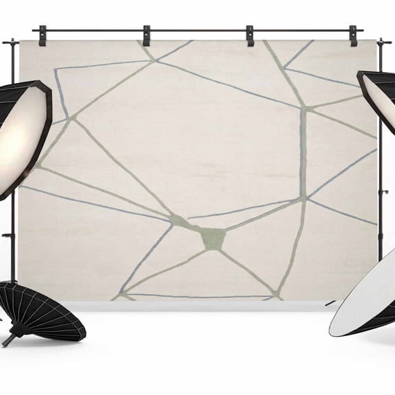 Abstract Geometric Photography Backdrop 8x6FT, Grey Green Splatter Lines Art Photo Backdrops, Background for Photography Studio Photo Studio Background, Back Drop for Photoshoot