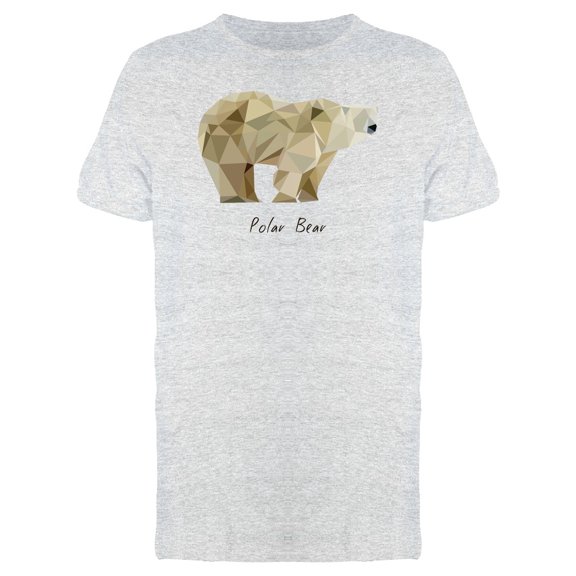 Abstract Geometric Polar Bear T-Shirt Men -Image by Shutterstock, Male XX-Large