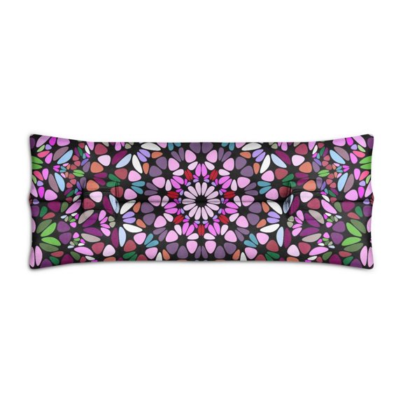 Abstract Geometric Post-Surgery Seatbelt Pillow - Soft Pressure Relief Pad for Heart & Chest Procedure Recovery