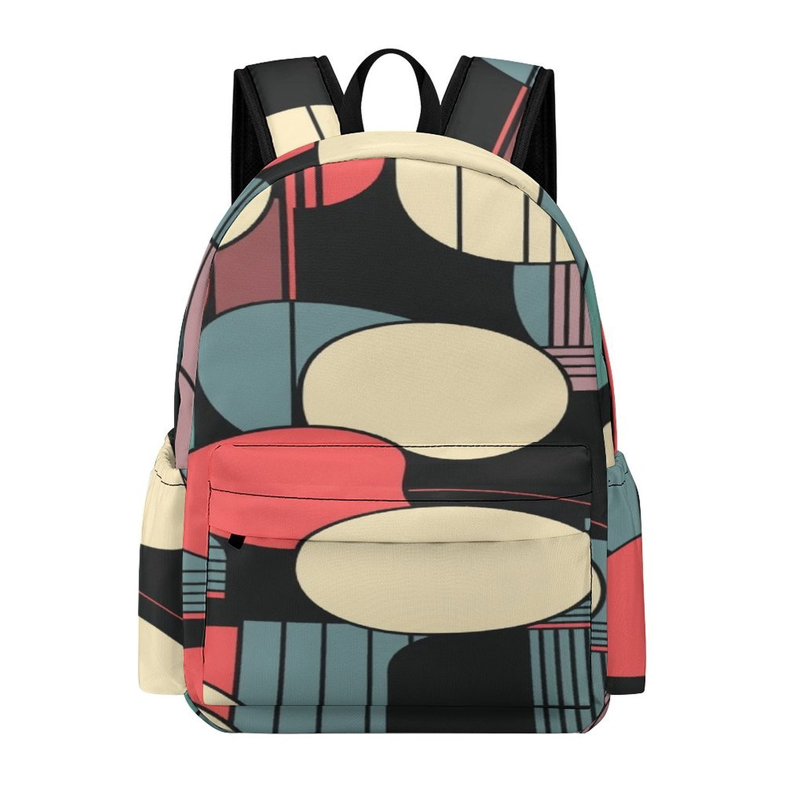 Geometric Rucksack Abstract Geometric Shapes Backpack Teenagers Student School Bags Laptop ...