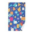 thumbnail image 1 of Abstract Geometric Shapes Cotton Face Towel Soft Hand Towel Absorbent Bathroom Towel for Kitchen Hotel, 1 of 7