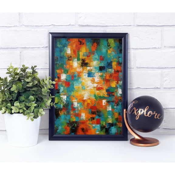 Abstract Geometric Shapes Poster Print Wall Décor