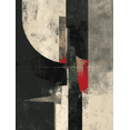 thumbnail image 1 of Abstract Geometric Shapes Textured Canvas Print Wall Art for Living Room Bedroom Office Kitchen, 1 of 8