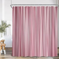 Abstract Geometric Shower Curtain Colorful Wavy Line Art Aesthetic Bathroom Decoration Modern Polyester Bath Curtain Hook 54"W x 72"L