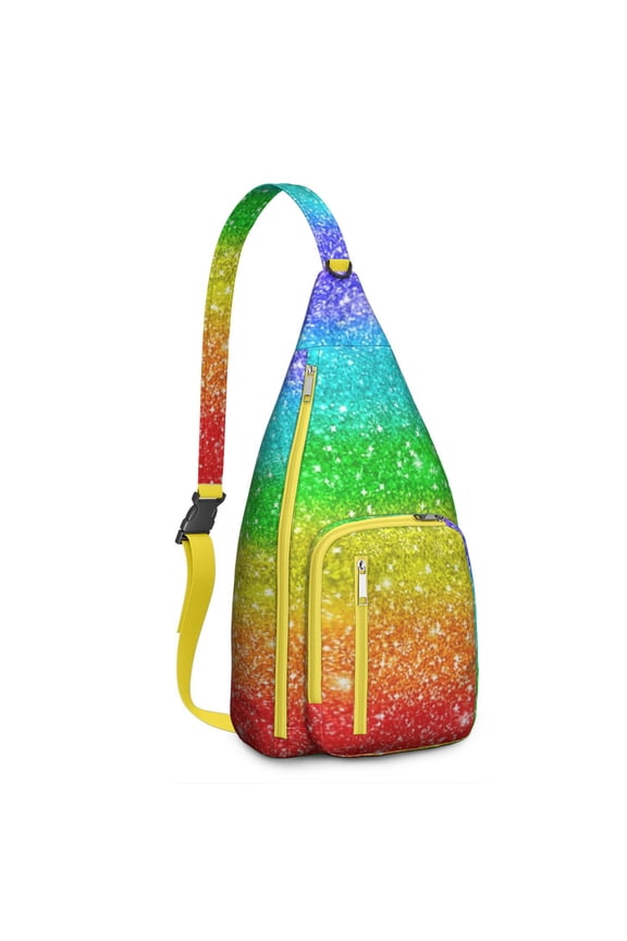 Abstract Geometric Sling Backpack - Modern Artistic Pattern Crossbody Bag, Lightweight Fashion Pack for Urban Commute