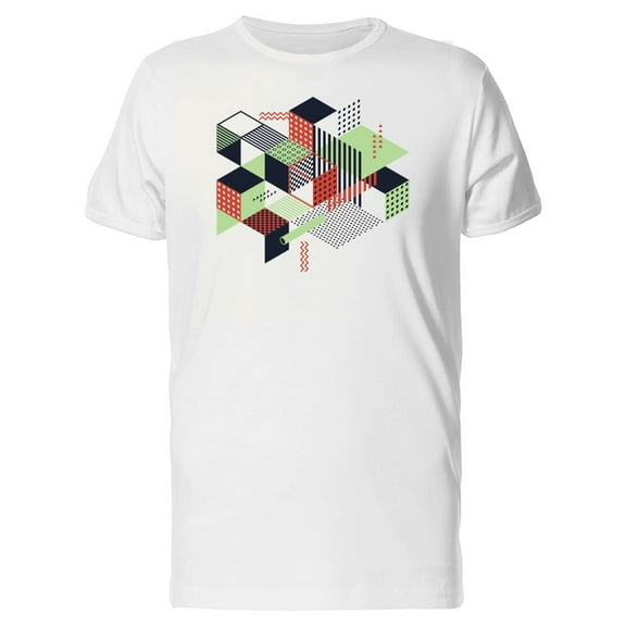 Abstract Geometric Style Art T-Shirt Men -Image by Shutterstock, Male Small