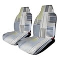 thumbnail image 1 of Abstract Geometric Textile Design Car Seat Covers Front Seats Universal Fit for Cars SUV Truck Auto Interior Accessories, 1 of 3