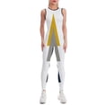 thumbnail image 1 of Abstract Geometric Triangle Art Women's One Piece Yoga Jumpsuits Leggings Playsuit Gym Suit Fitness Running Athletic Clothes Gym Wear Set, 1 of 6