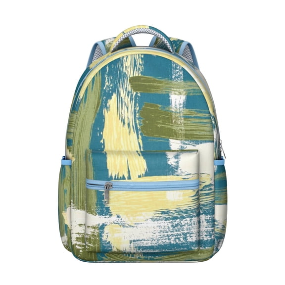 Abstract Geometric Waterproof Backpack - Stylish & Ergonomic School Bag with Spinal Support - Chic & Lightweight Bookbag for Teens & College Students