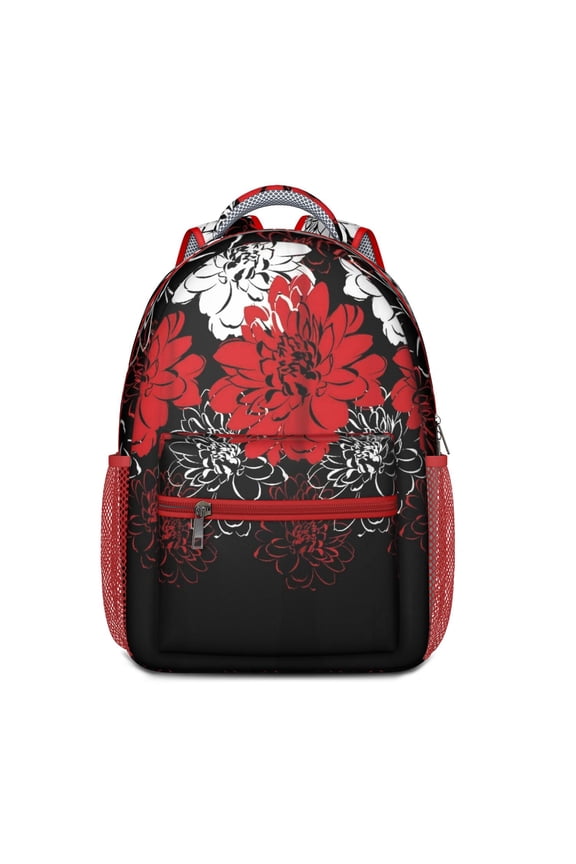 Abstract Geometric Waterproof School Backpack - Breathable & Spacious for College Students & Commuters