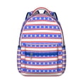 thumbnail image 1 of Abstract Geometric Waterproof School Backpack with Ergonomic Spinal Support & Breathable Straps for Teens & College Students, 1 of 6
