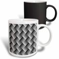 thumbnail image 1 of 3drose, Abstract Geometrical Diagonal Rounded Square Pattern Background Design, 11oz Magic Transforming Mug, 1 of 7