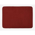 thumbnail image 1 of Abstract Geometry Bath Mat, Intertwined Circles Modern Contemporary Style Rhythmic Illustration, Plush Bathroom Decor Mat with Non Slip Backing, 29.5" X 17.5", Maroon Redwood, by Ambesonne, 1 of 2