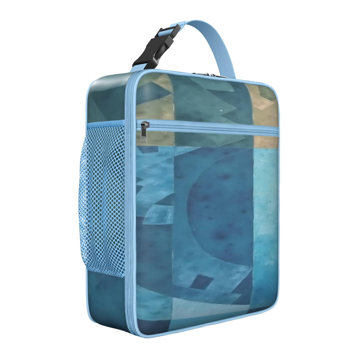 Abstract Geometry Colorful Lunch Box Insulated Lunch Bag Box Women Men ...