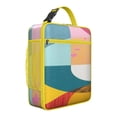 thumbnail image 1 of Abstract Geometry Colorful Lunch Box Insulated Lunch Bag Box Women Men Reusable Cute Insulated Lunch Box for Students Cooler Tote Bag Lunchbox for Office School Picnic, 1 of 6