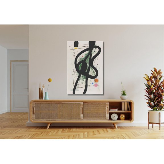 Abstract Geometry Contemporary Form Composition Whimsical Dynamic Graphics Design, Unframed Poster