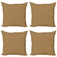thumbnail image 1 of Ambesonne Abstract Geometry Throw Pillow Cover 4 Pack, Antique Shapes, 20", Caramel and White, 1 of 2