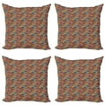 thumbnail image 1 of Ambesonne Abstract Geometry Throw Pillow Cover 4 Pack, Mosaic Motley, 18", Multicolor, 1 of 2