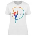 thumbnail image 1 of Abstract Girl Gymnast T-Shirt Women -Image by Shutterstock, Female 3X-Large, 1 of 2