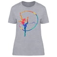 thumbnail image 1 of Abstract Girl Gymnast T-Shirt Women -Image by Shutterstock, Female Large, 1 of 2