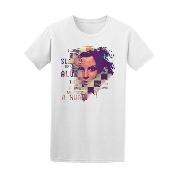 Abstract Girl Quote Design Tee Men's -Image by Shutterstock