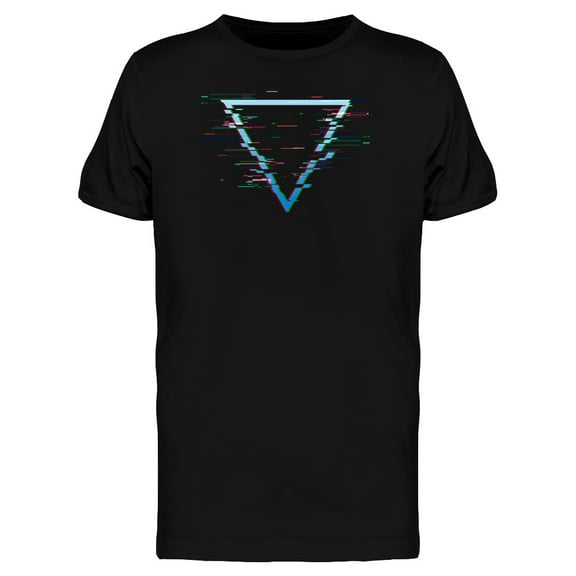 Abstract Glitch Traingle Icon Tee Men's -Image by Shutterstock