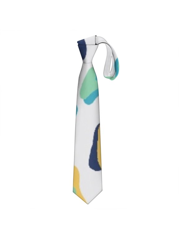 Abstract Glitter Men's Necktie - Fashion Satin Formal Tie for Grooms - Romantic & Aesthetic Design for Weddings & Prom