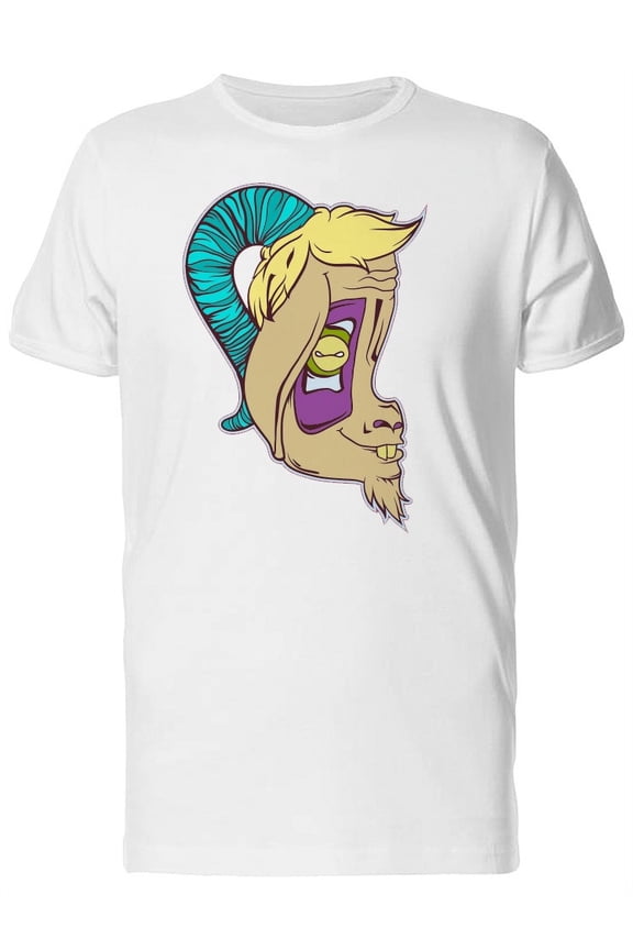 Abstract Goat Face Tee Men's -Image by Shutterstock