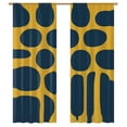 thumbnail image 1 of Abstract Gold Blue Pebble Art Tulle Curtains For Living Room Chiffon Sheer Voile Kitchen Bedroom Curtain Drapes, 1 of 5