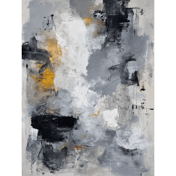 Abstract Golden Splatter Texture Canvas Painting Wall Art Home Decor for Living Room Bedroom Hotel