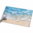 Abstract Gradient Area Rugs 2x3ft Beach Blue Water Ripple Scenery Floor ...