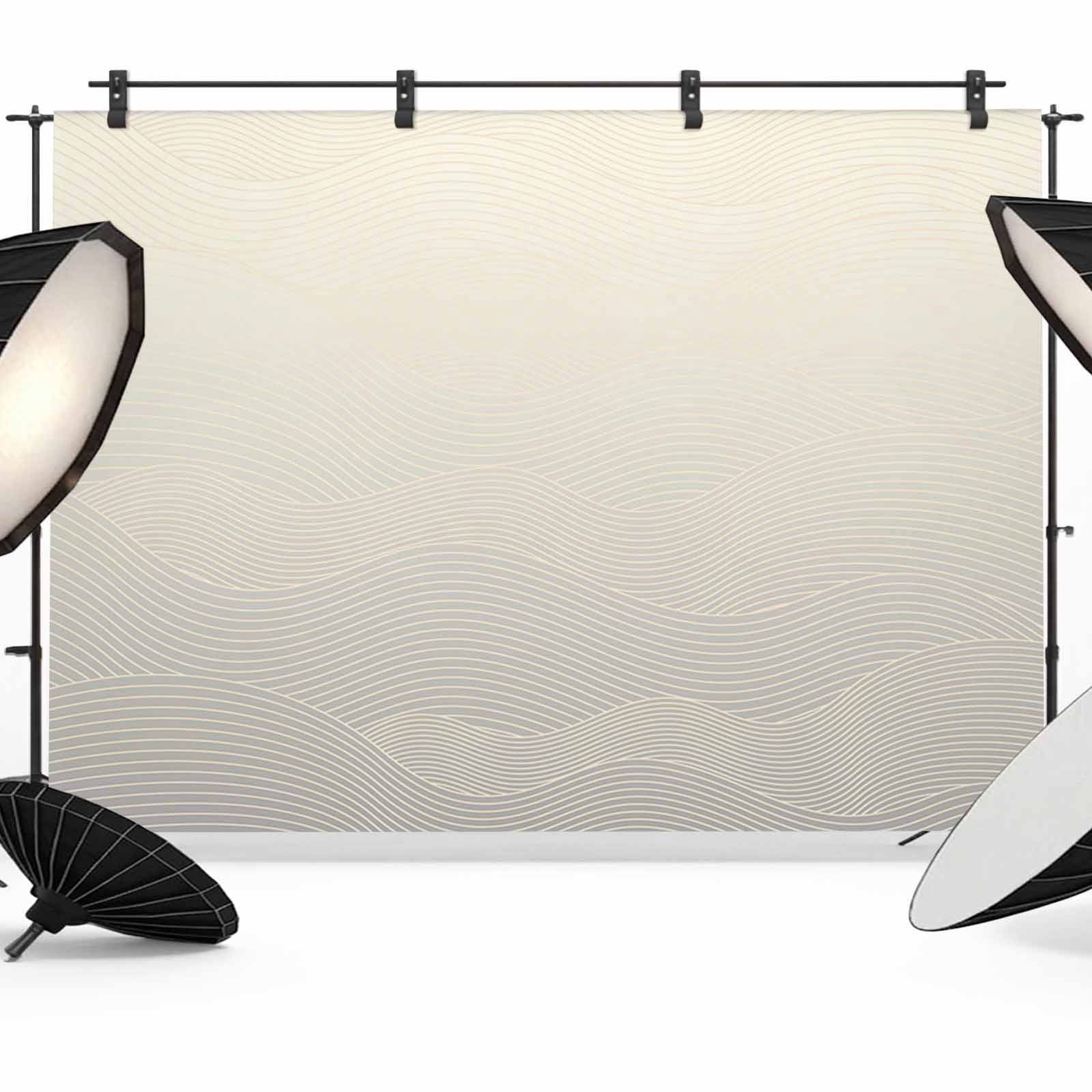 Abstract Gradient Backdrop for Photography, Line Art Photo Backdrop ...