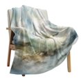 Abstract Gradient Clouds Throws Blankets for Sofa Bed Winter Soft Plush