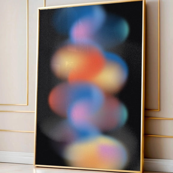 Abstract Gradient Poster, Colorful Modern Printable, Minimalist Vibrant Boho Wall Art Decor UNFRAMED Poster, Wall Art for Decor, Present, 24x36