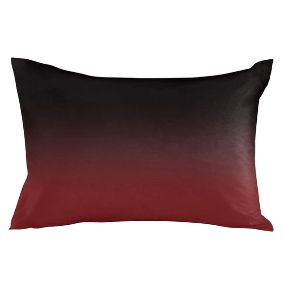 Abstract Gradient Red Black Art Standard Size Pillow Cover, Pillowcase Protectors with Zipper, Breathable Decorative Throw Pillow Case Cover, Pillow Shams for Couch Sofa 20x26Inch
