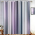 thumbnail image 1 of Abstract Gradient Stripes Blackout Curtain, Vertical Lines Thermal Insulated Window Treatment For Bedroom Living Room 52"W x 90"L (Pack of 2), 1 of 6