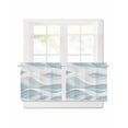 Abstract Gradient Water Ripple Short Blackout Curtains 30 Inch Long ...