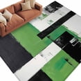 thumbnail image 1 of Abstract Graffiti Area&nbsp;Rug 6x9ft Green Black Urban Street Art Non-Slip&nbsp;Washable Square&nbsp;Rugs Soft Felt Indoor Floor Mat for Bedroom Kitchen Living Room Bathroom, 1 of 9