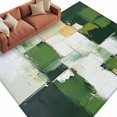 thumbnail image 1 of Abstract Graffiti Area&nbsp;Rug 8x10ft Beige Green Geometric Wash Non-Slip&nbsp;Washable Square&nbsp;Rugs Soft Felt Indoor Floor Mat for Bedroom Kitchen Living Room Bathroom, 1 of 9
