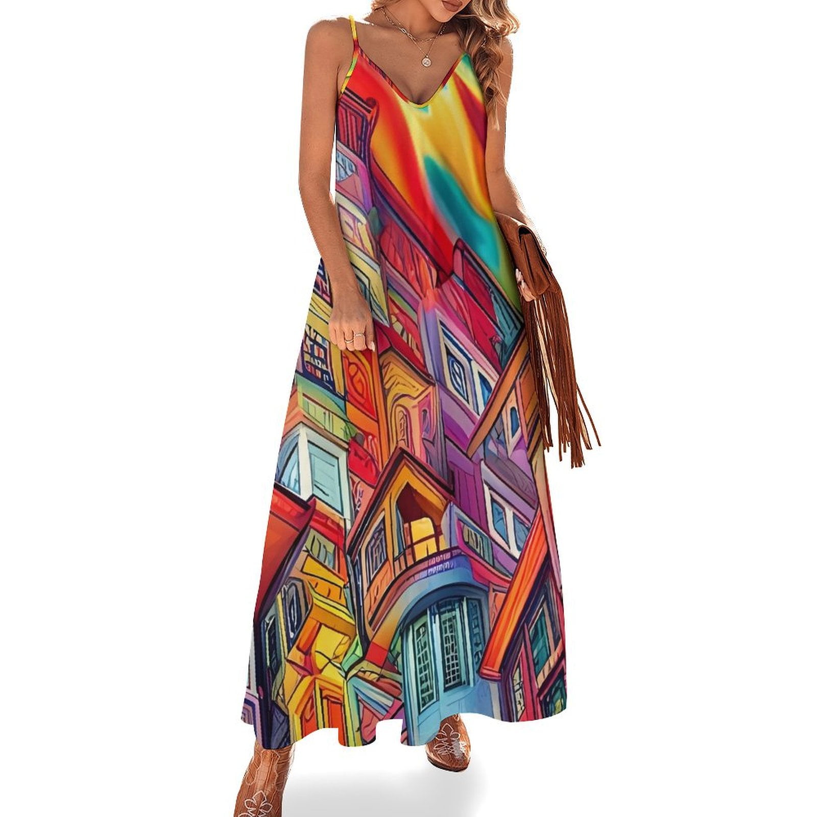 Abstract Psychedelic Graffiti Dress