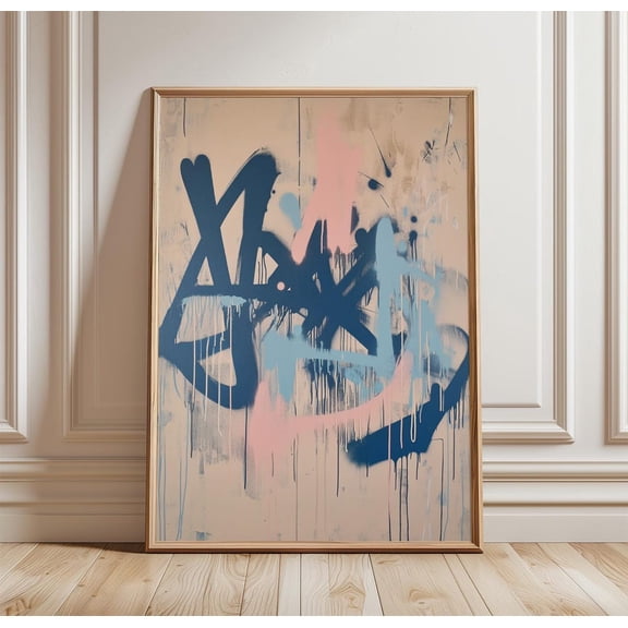 Abstract Graffiti Modern Street Art Urban Canvas Home Decor Unframed Paper Print