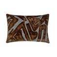 thumbnail image 1 of Abstract Graphic Pattern Copper Luxury Throw Pillow Covers 16"x16" | Abstract Modern Velvet Cushion Cover Pack of 2 | Luxury Pillowcases for Couch, Sofa & Bed - Copper Strokes, 1 of 9
