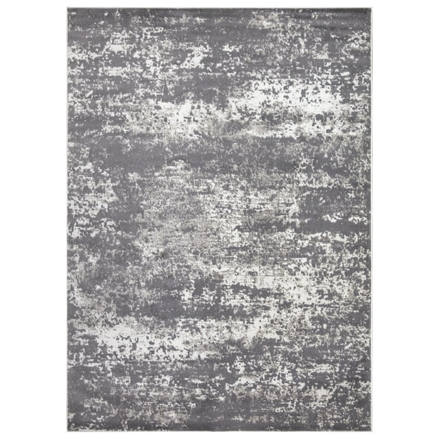 Abstract Gray 8 ft. x 10 ft. Area Rug