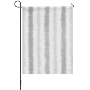 Abstract Gray Stripes House Flags For Outdoor, Rustic Watercolor Denim Striped Minimalist Small Double Side Yard Flags Weather Proof House Decor for Lawn Outside Holiday 28 x 40 Inches
