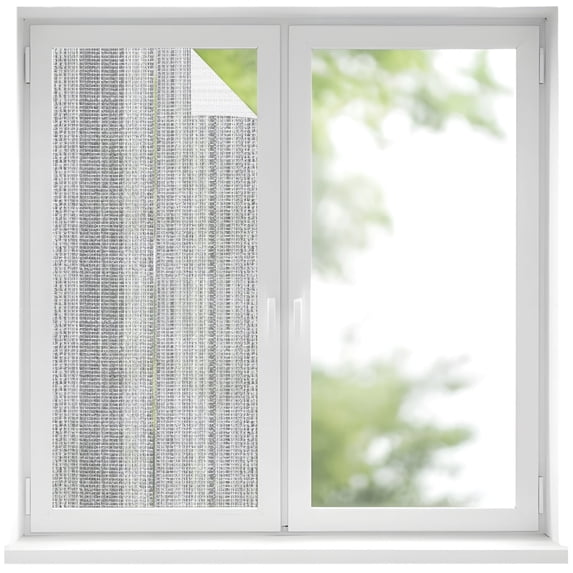 Abstract Gray Window Privacy Film, Rustic Farmhouse Minimalist Grey ...
